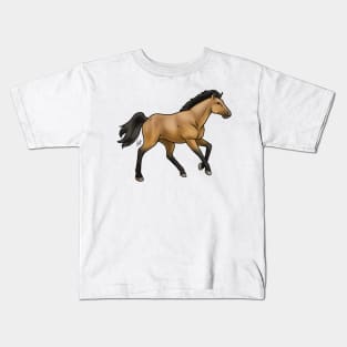 Horse - Mustang - Buckskin Kids T-Shirt